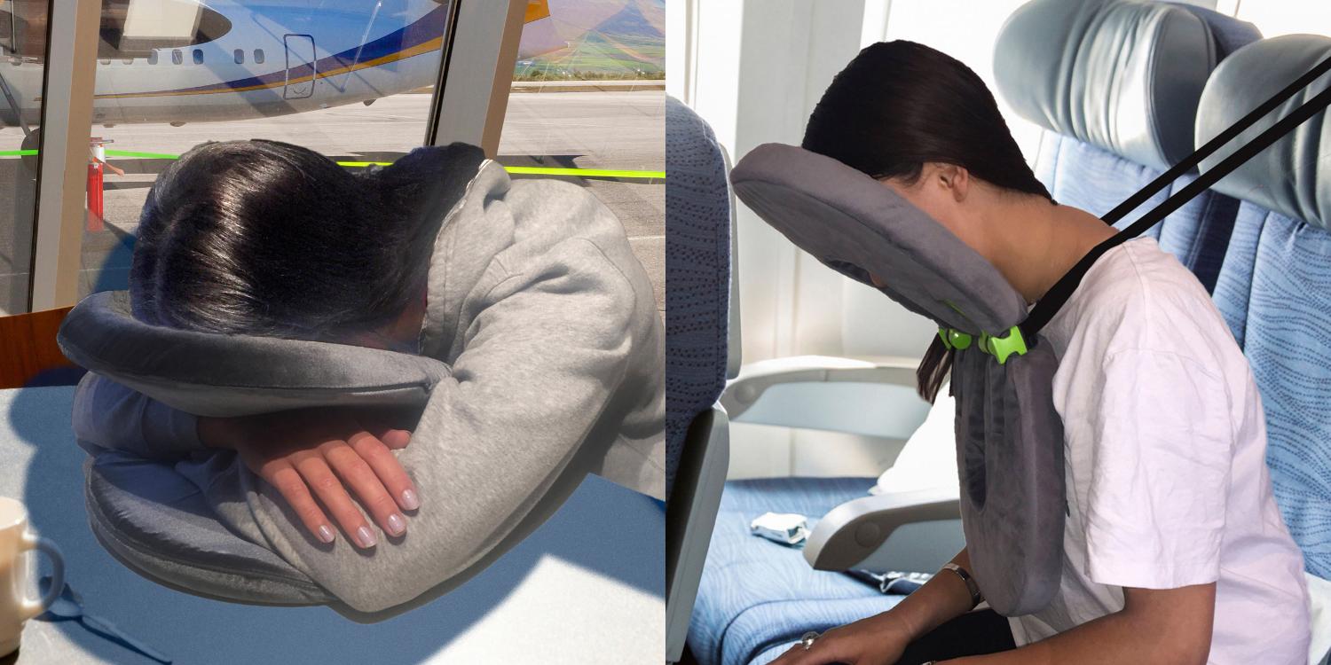 FaceCradle Toilet Seat Shaped Travel Pillow