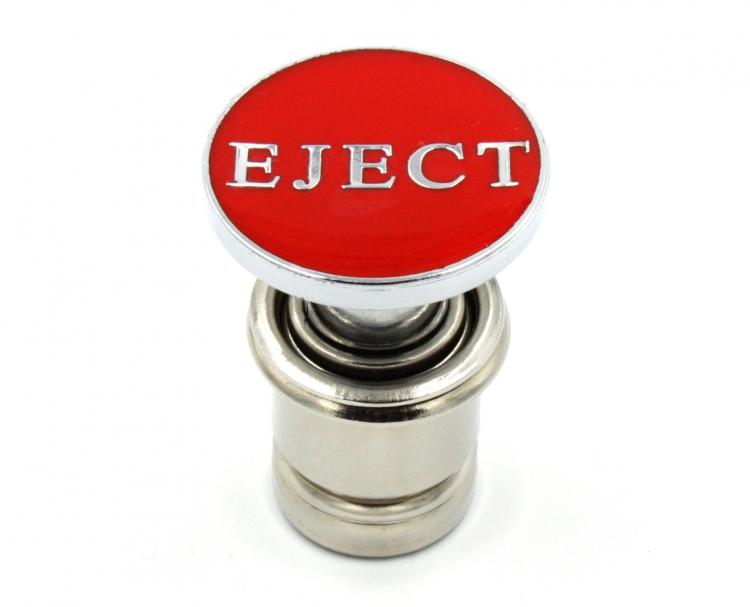 Fake eject button for car cigarette lighter