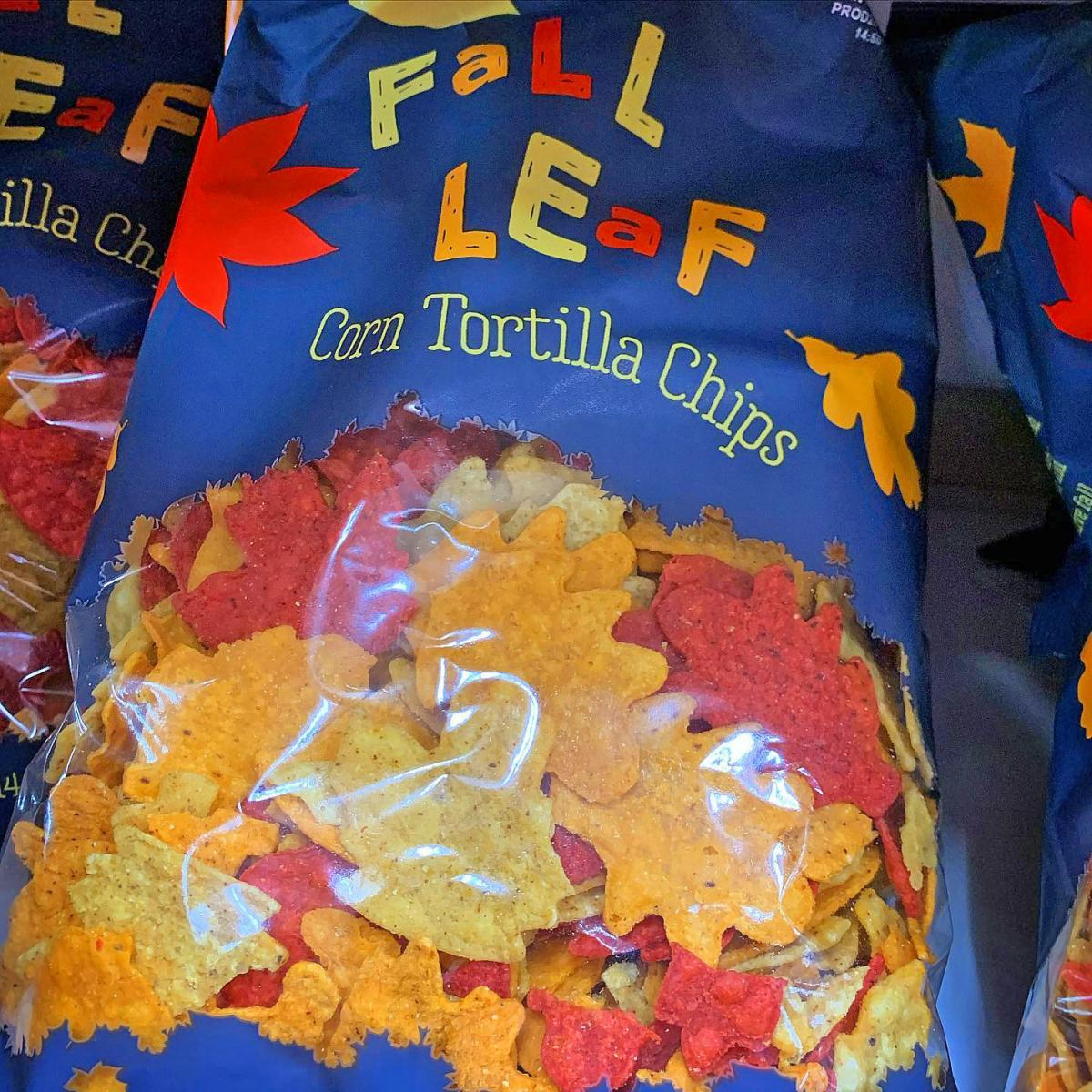 Fall Leaf Tortilla Chips - Trader Joe's Leaf shaped chips