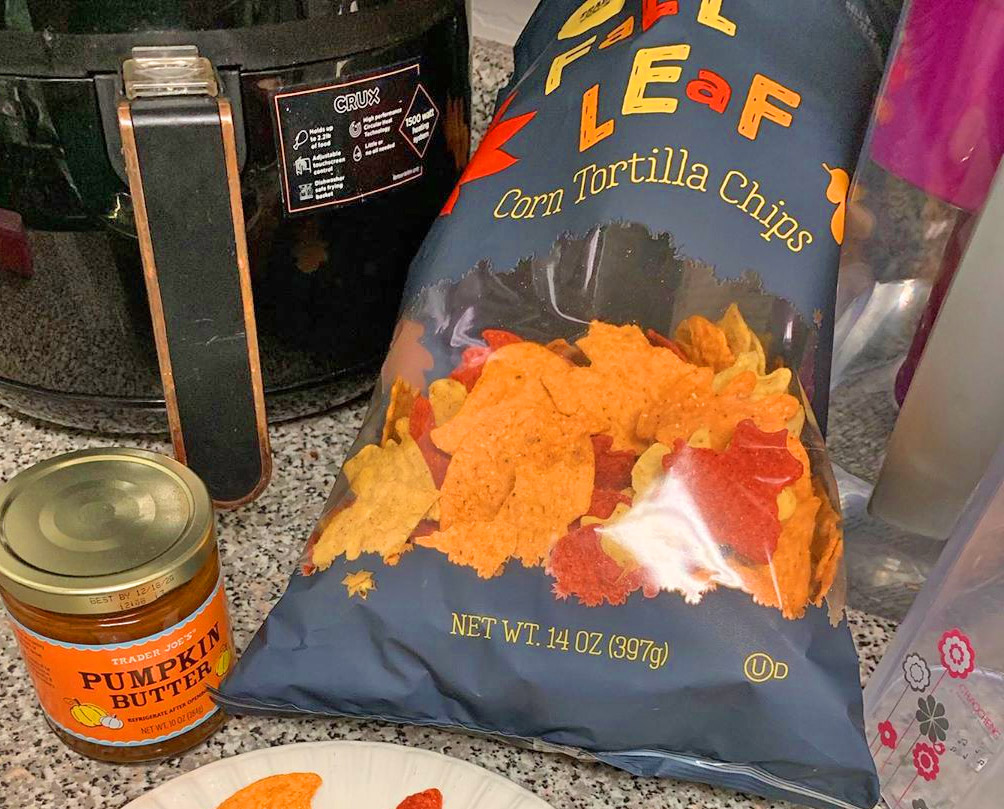 Fall Leaf Tortilla Chips - Trader Joe's Leaf shaped chips