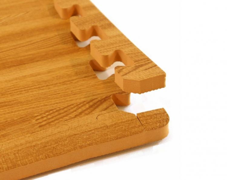 Faux Hardwood Floor Interlocking Foam Tiles - Hard wood flooring pads