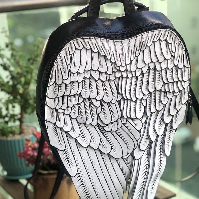 leather wings backpack