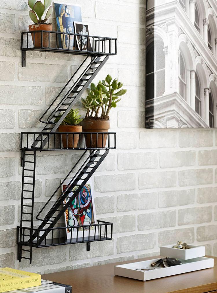 Fire Escape Urban Wall Shelving