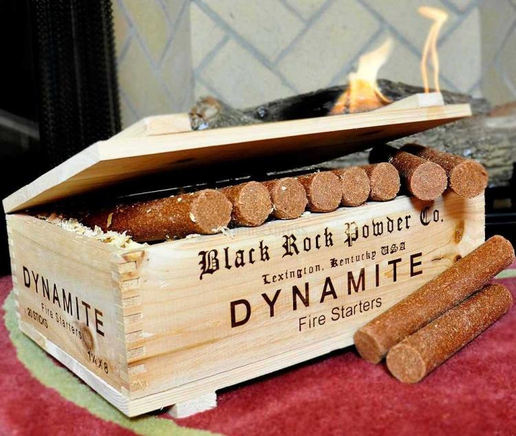 These Fire Starter Sticks Are Made To Look Like a Box of Dynamite