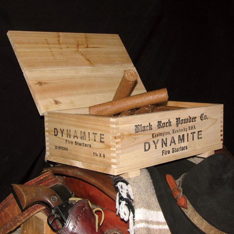 Dynamite Fire Starter Sticks - Dynamite Box