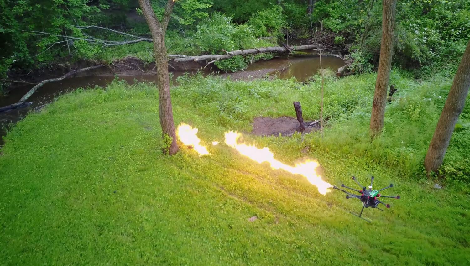 Flamethrower Drone Attachment