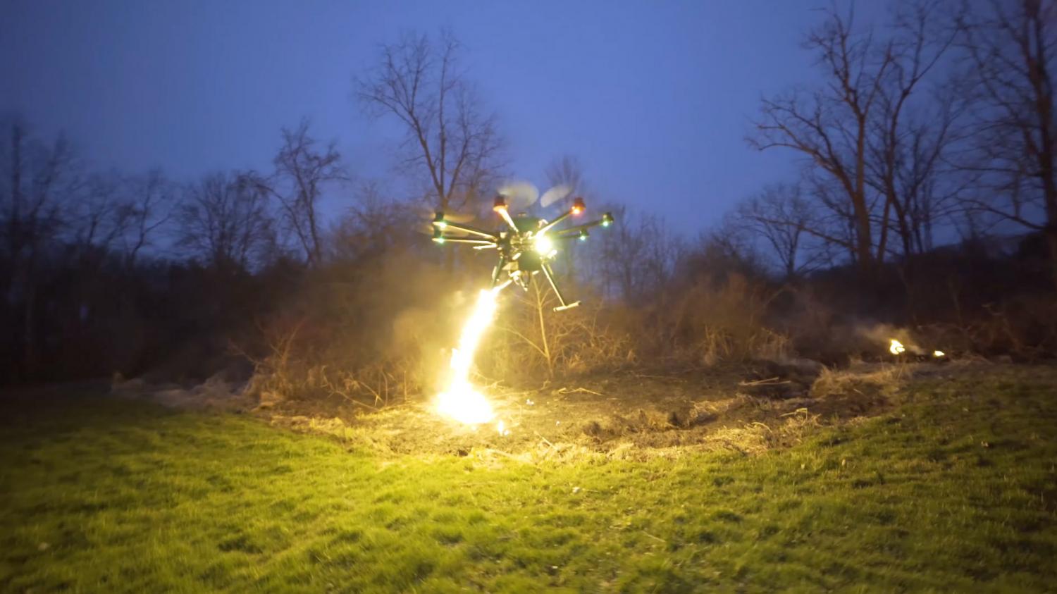 Tf 19 2024 flamethrower drone