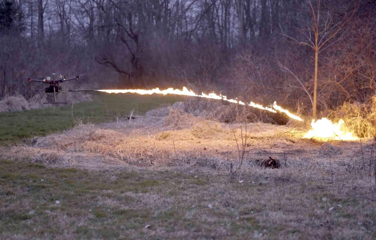 Flamethrower Drone Attachment