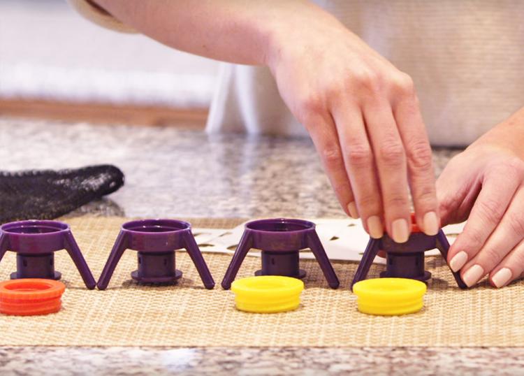 Flip It Cap Bottle Emptying Upside Down Use on Thick Liquids Kitchen and  Bath