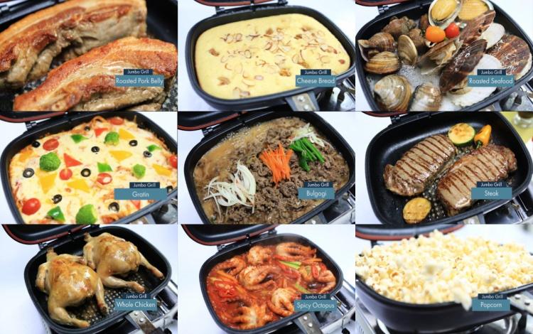 Happycall Doubled Sided Cooking Pan - Flip over pan - cook meal with no utensils