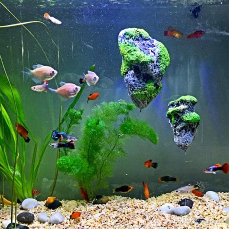 Aquarium Floating Rocks Suspended Stones Tank Underwater