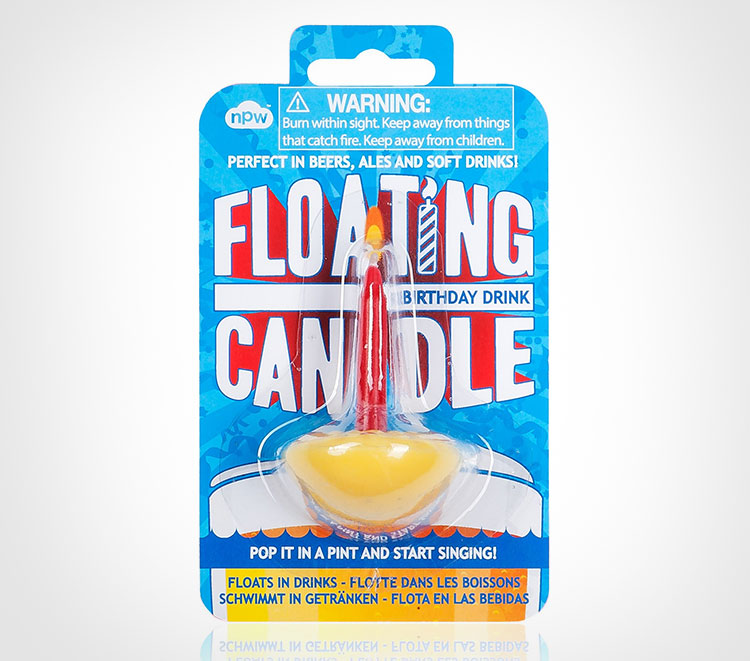 floating birthday candle