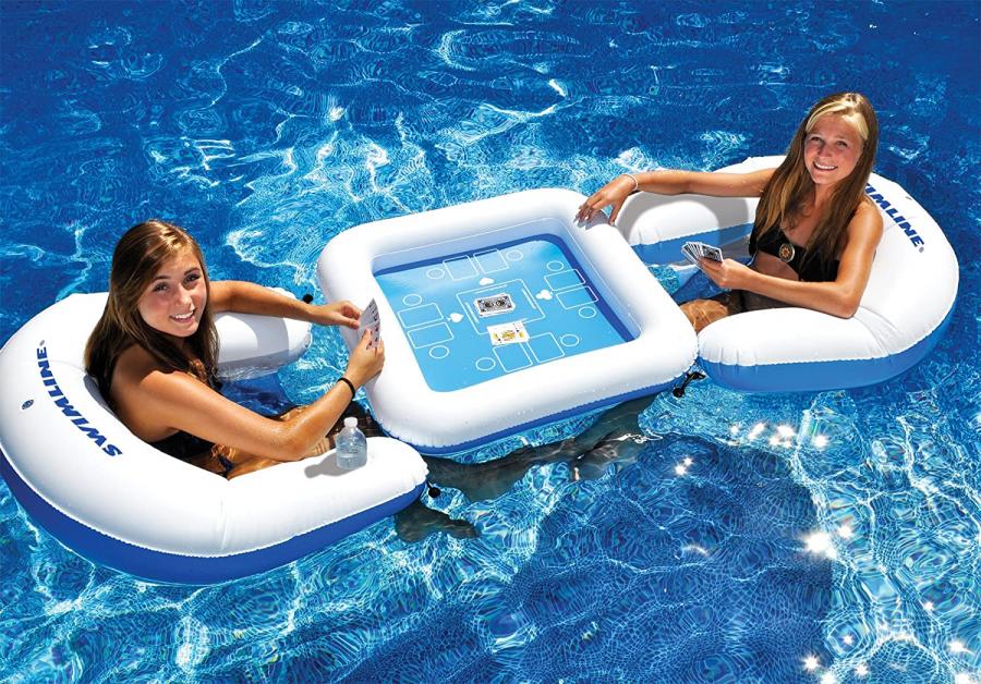 Floating Card Table For The Pool