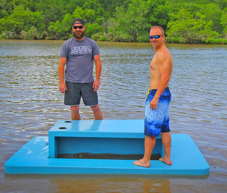 Floating Picnic Table - Water-based foam picnic table - Lake party table