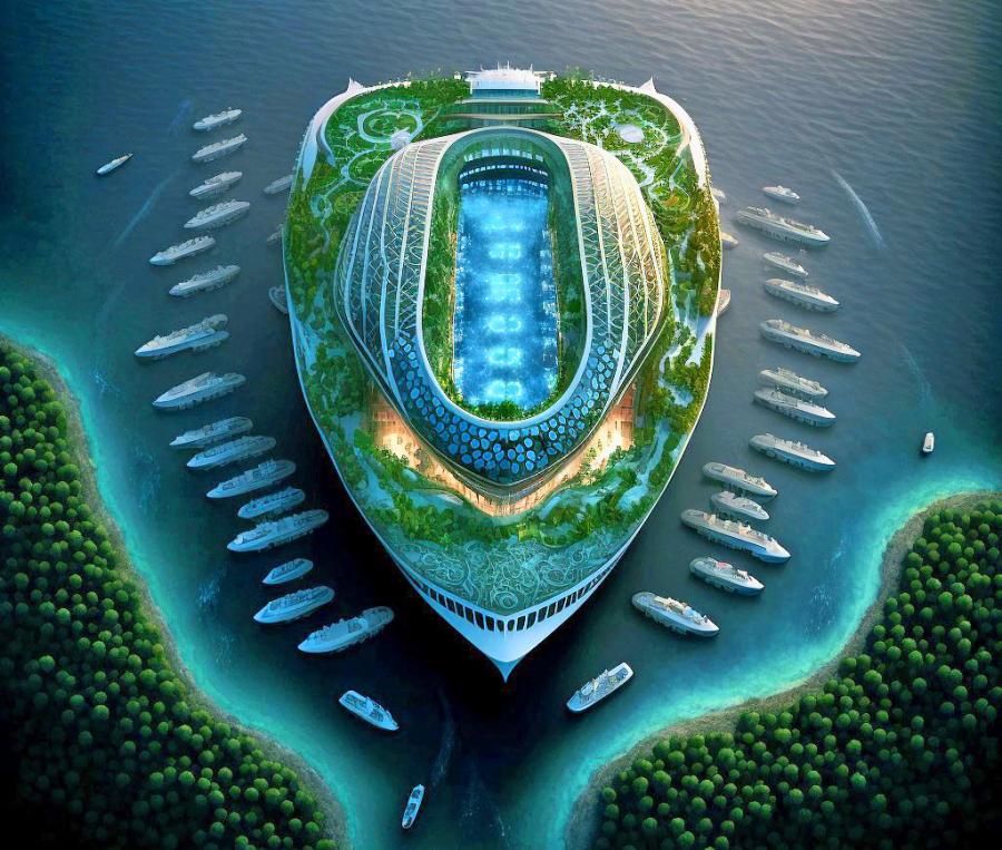 Floating Sports Stadium - Superyacht floating sports arenas