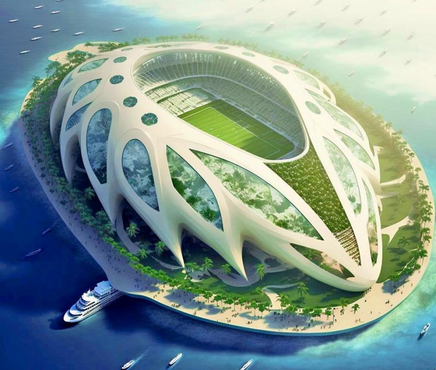 These Floating Sports Stadium Concepts Can Move To Wherever They're Needed