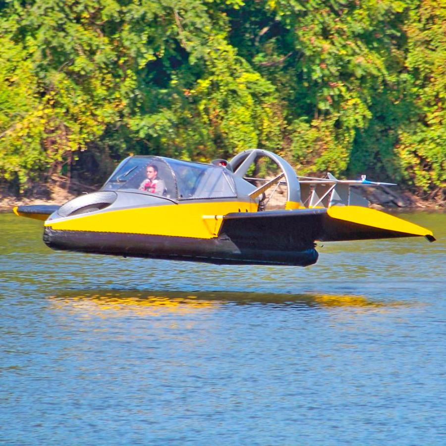 This Flying Hovercraft Can Glide Over Land or Water at 70 MPH