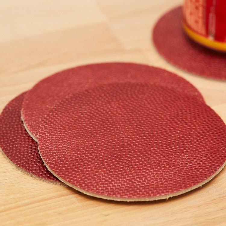 NFL Football Leather Coasters