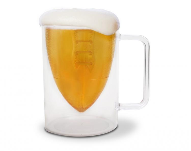 Football Shaped Beer Mug