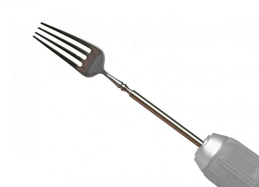 Fork Drill Bit Attachment - Drill cooking mixer gag gift