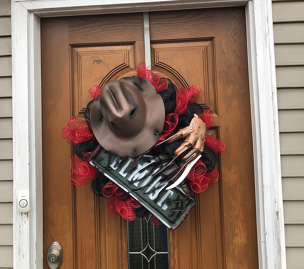 Freddy Krueger Wreath - Halloween Nightmare on Elm Street Wreath