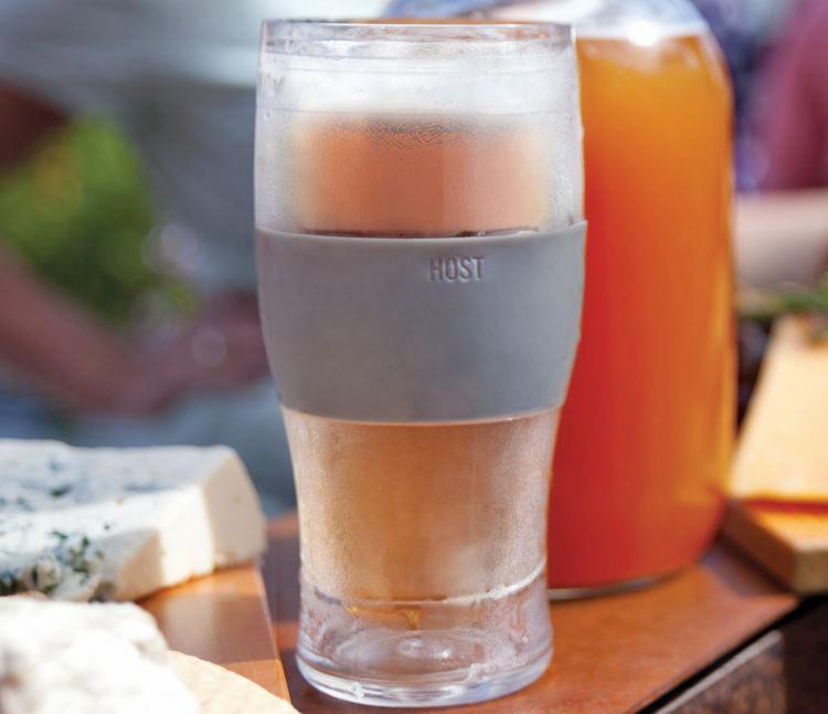 These Freeze Beer Glasses Have a Built-In Silicone Koozie Hand Grip