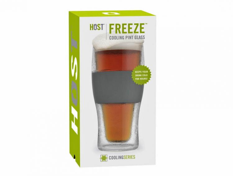 These Freeze Beer Glasses Have a Built-In Silicone Koozie Hand Grip