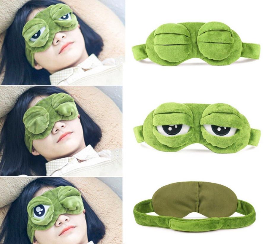 Frog Eyes Sleep Mask Lets You Open Or Close The Eyes