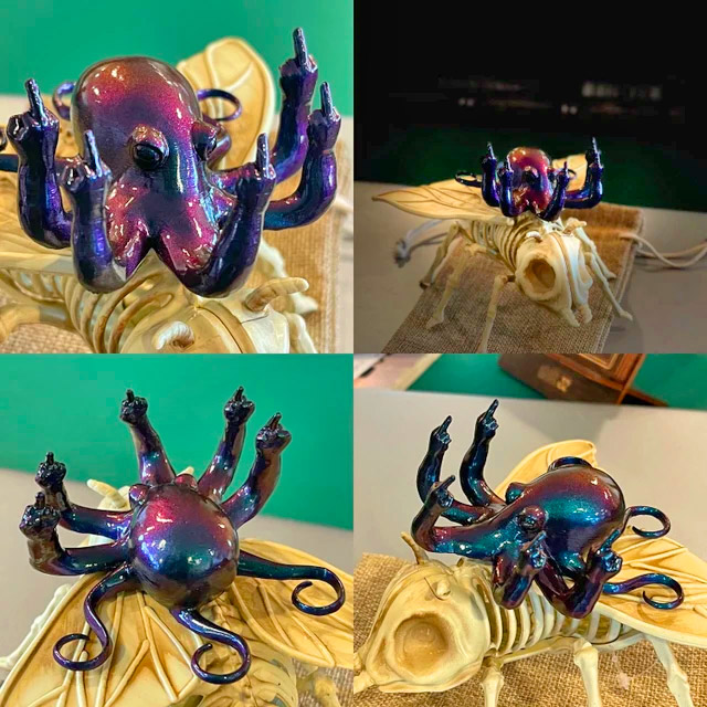 Fucktopus Middle Finger Octopus