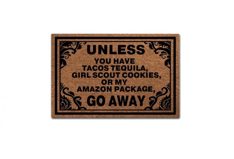 Tacos, Tequila, Or Girl Scout Cookies Doormat