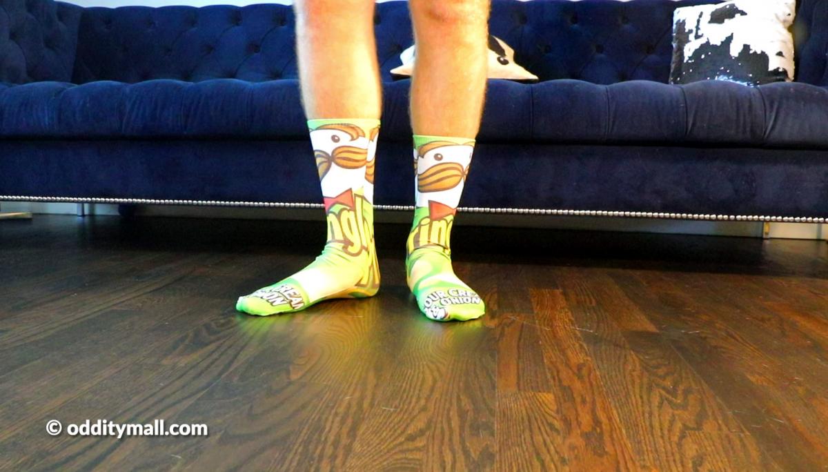 Funny Food Socks - Quirky Snack, Chips, and Cereal Print Socks