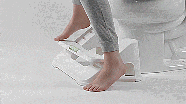 Turbo Fusion Pooping Stool - Toilet Squatting Stool elevates your legs for better flowing poop