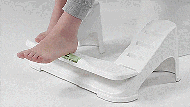 Turbo Fusion Pooping Stool - Toilet Squatting Stool elevates your legs for better flowing poop