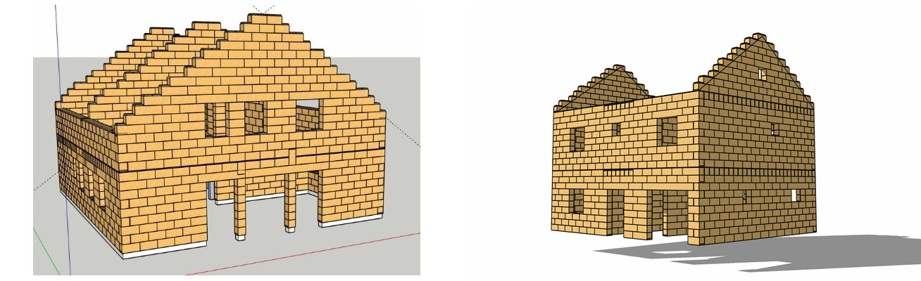 Lego style 2025 house bricks