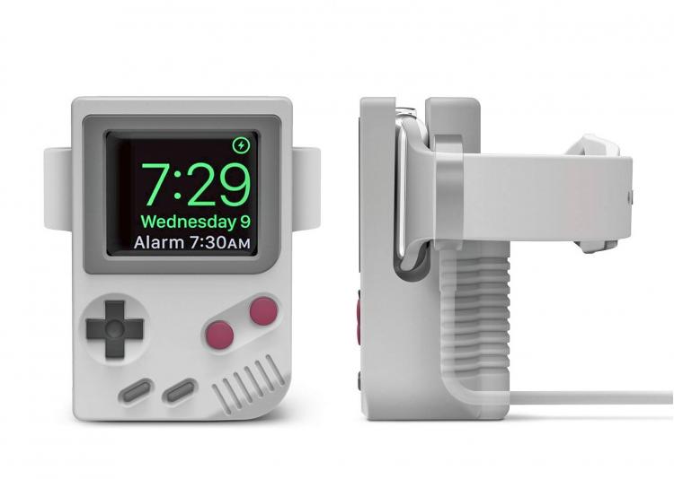 Elago W5 Game Boy Apple Watch Stand - Gameboy Smart Watch Wireless charging Nightstand