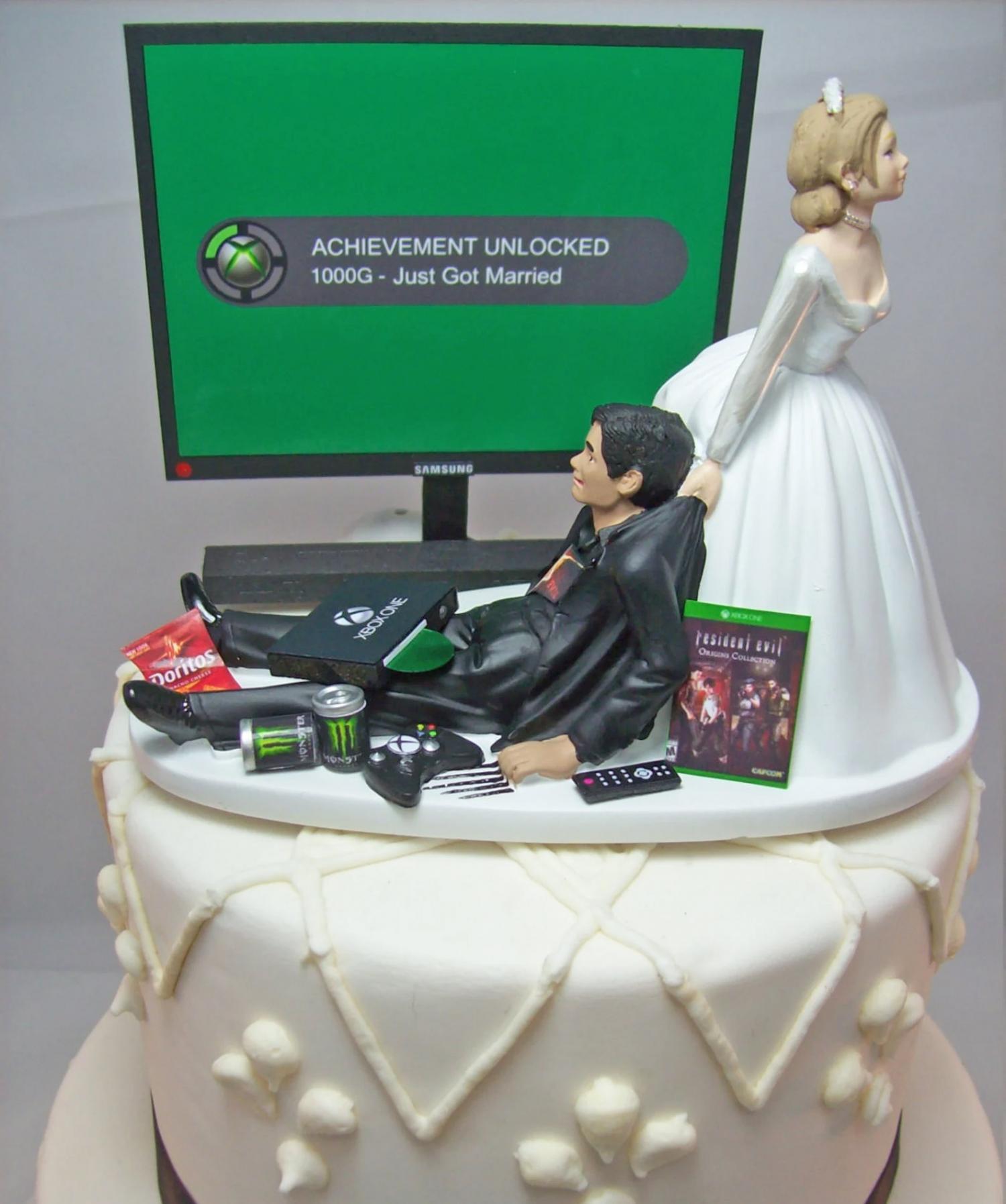 Senate Surrender wound These Gamer Wedding Cake Toppers Are For Brides Marrying Video Game Addicts