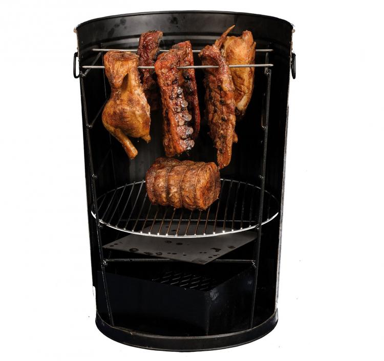 Garbage can clearance smoker