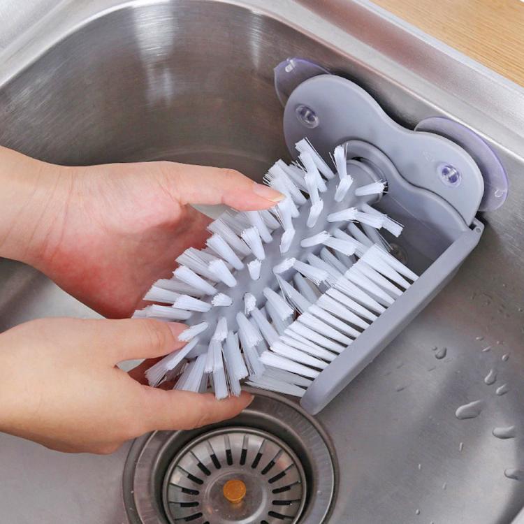 A Genius Shower Cleaning Hack: A Dish Brush