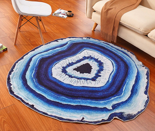 Geode Rock Floor Rug - Fantasy Crystal Geode rug