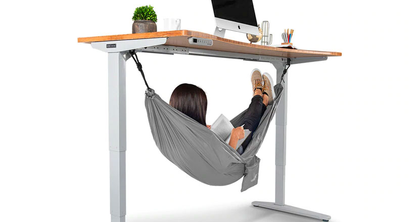 Get Your Nap On At Work With This Under Desk Hammock