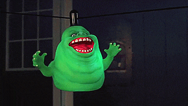 Ghostbusters Floating Slimer Halloween Decoration - GIF