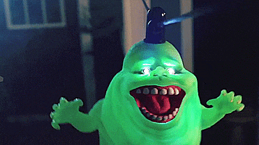 Ghostbusters Floating Slimer Halloween Decoration - GIF
