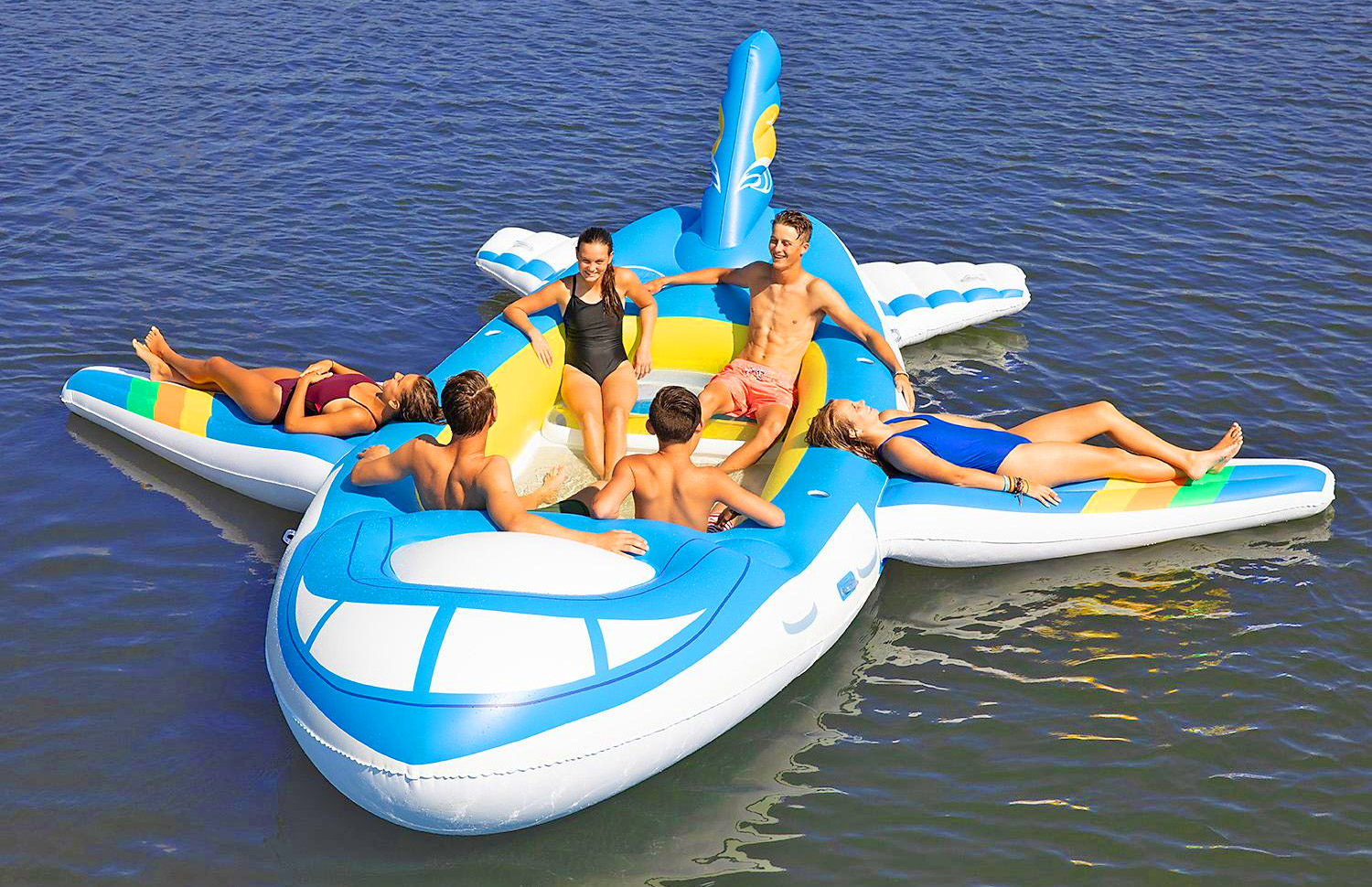 inflatable lake boat