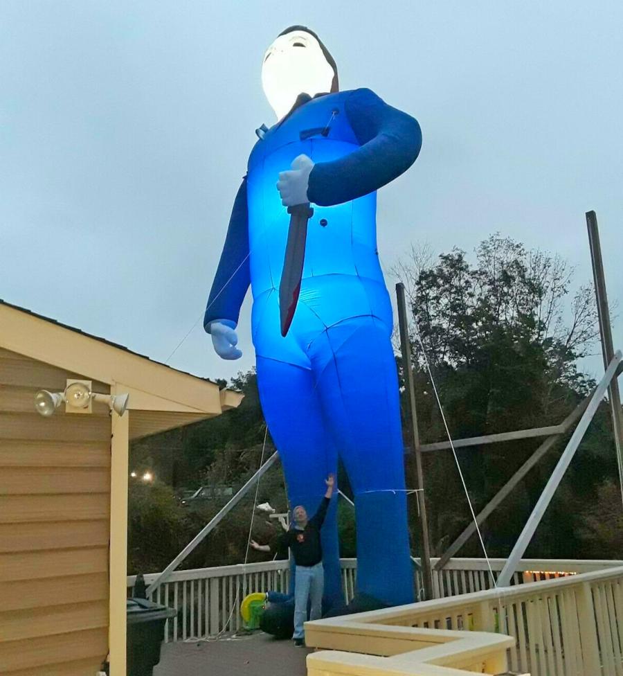 Giant 35 Foot Inflatable Michael Myers Halloween Yard Decoration