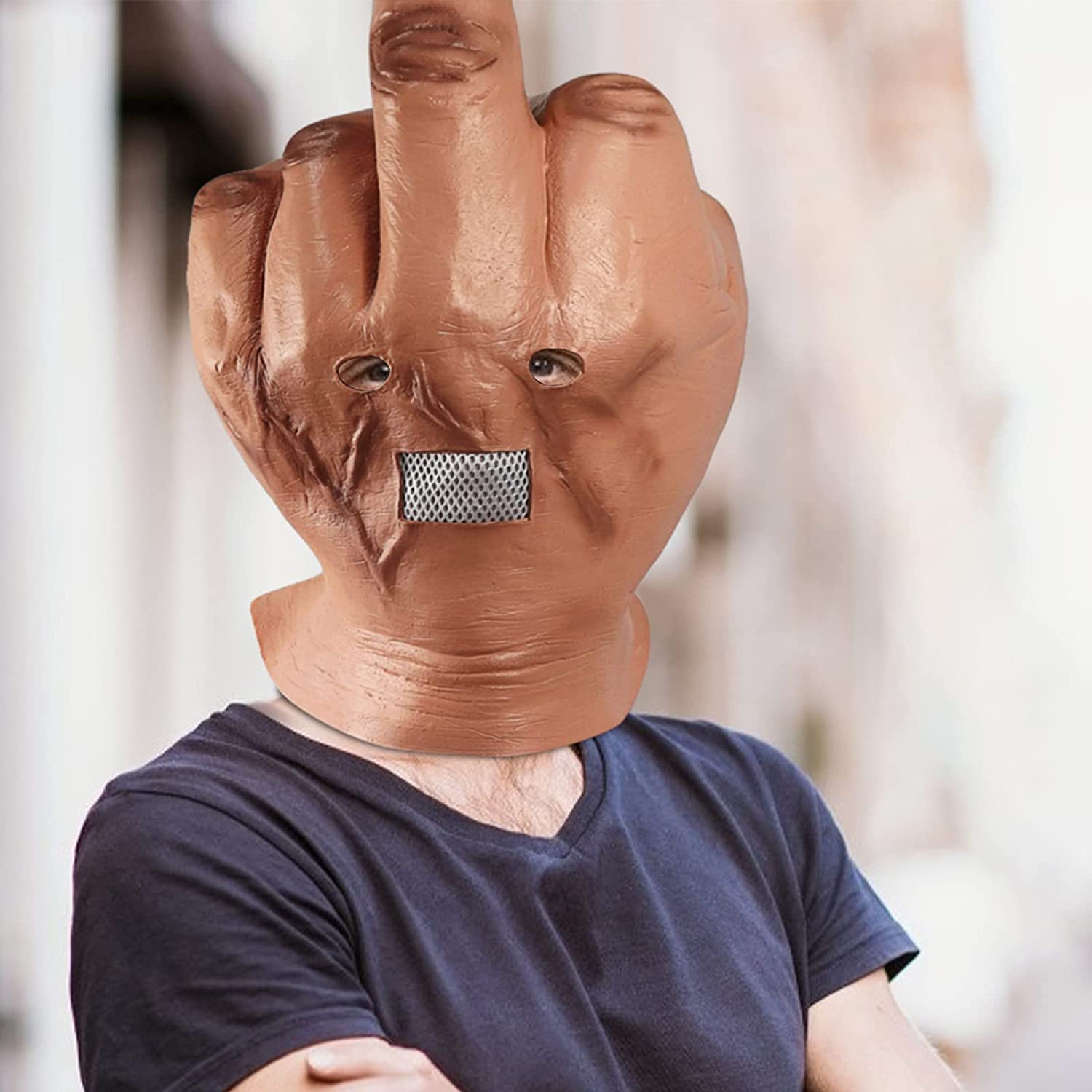 Giant Middle Finger Halloween MaskGiant Middle Finger Halloween Mask