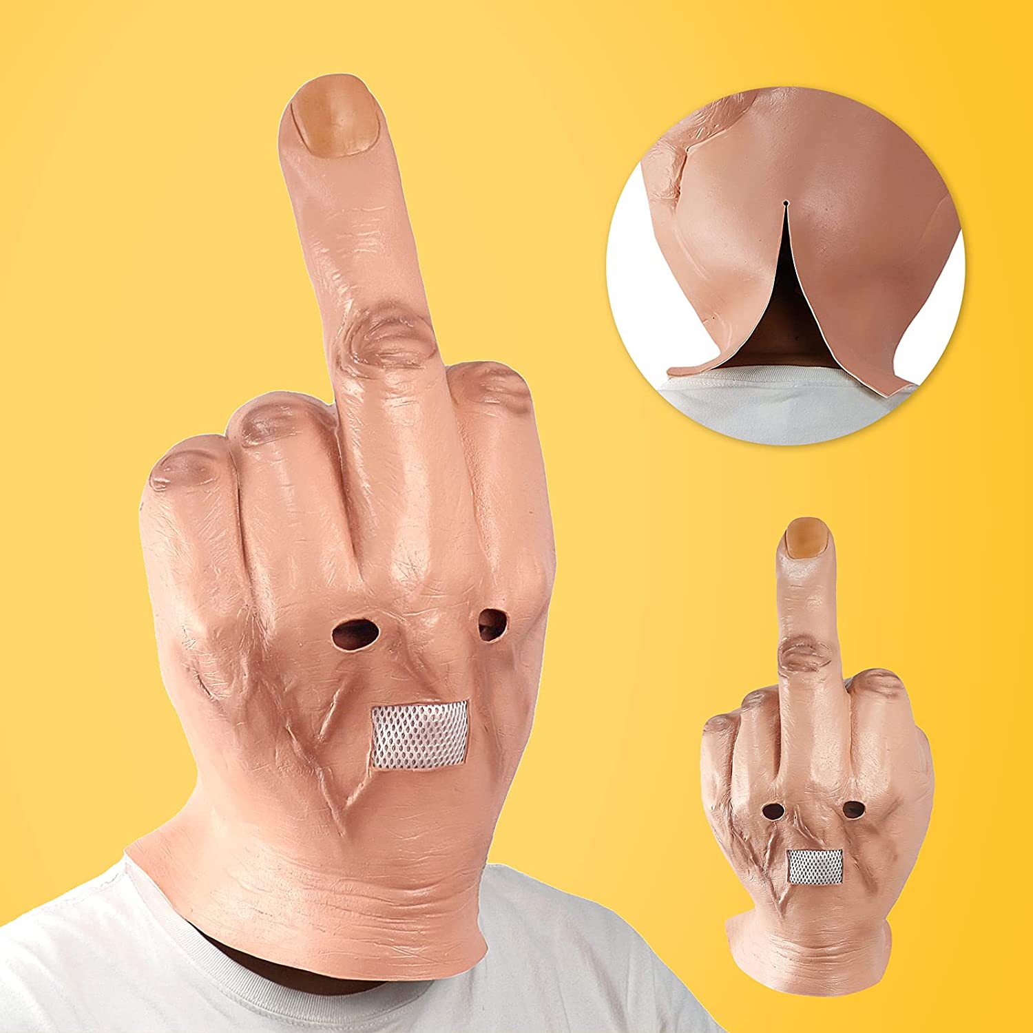 Giant Middle Finger Halloween Mask