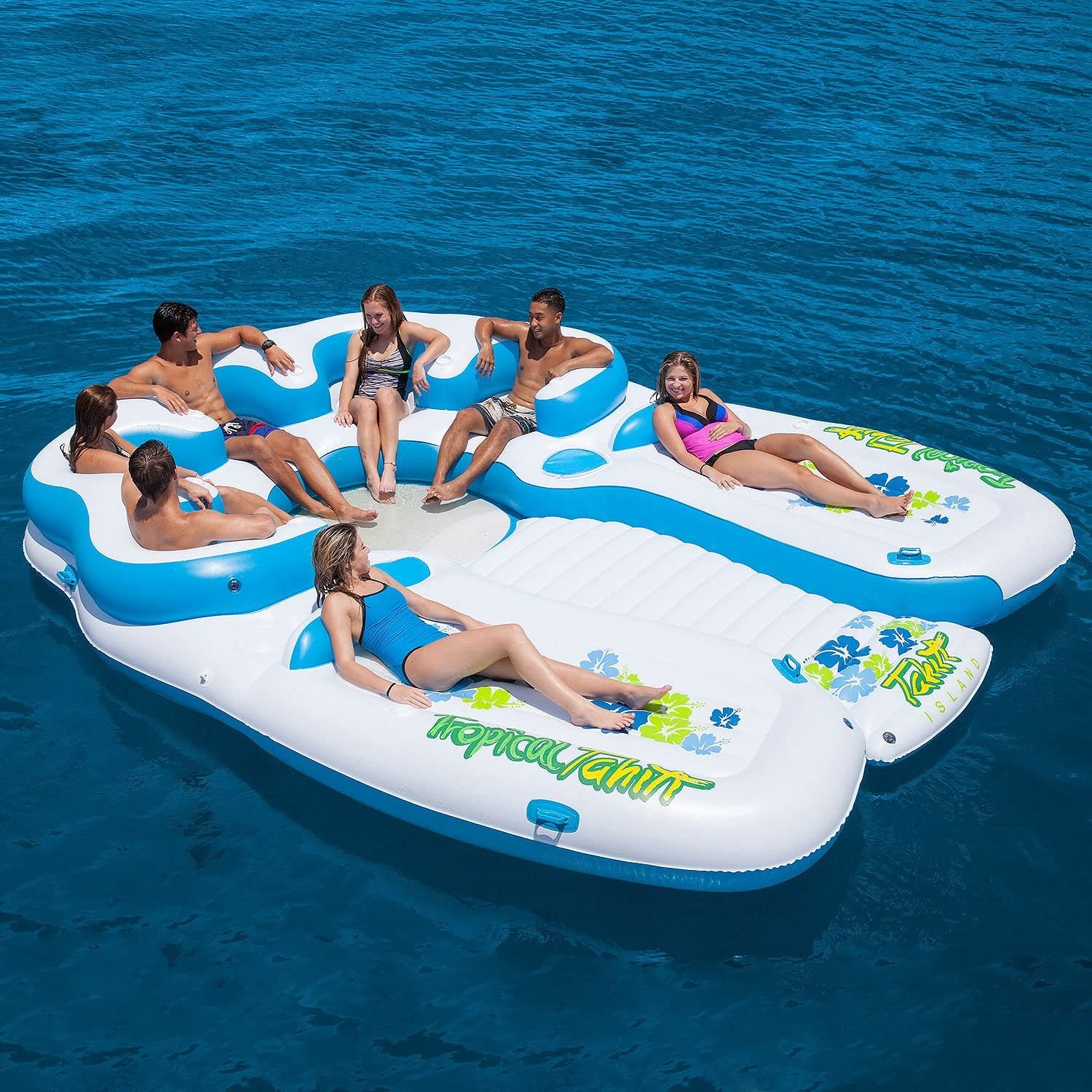 Giant 7-Person Tropical Island Lake Float