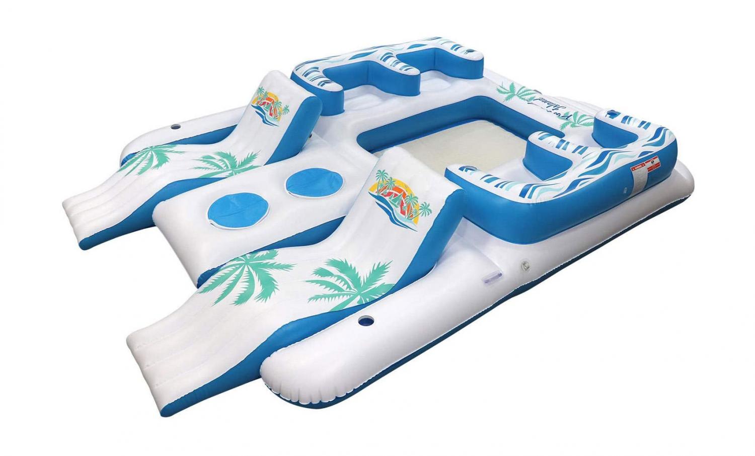 Giant 7-Person Tropical Island Lake Float