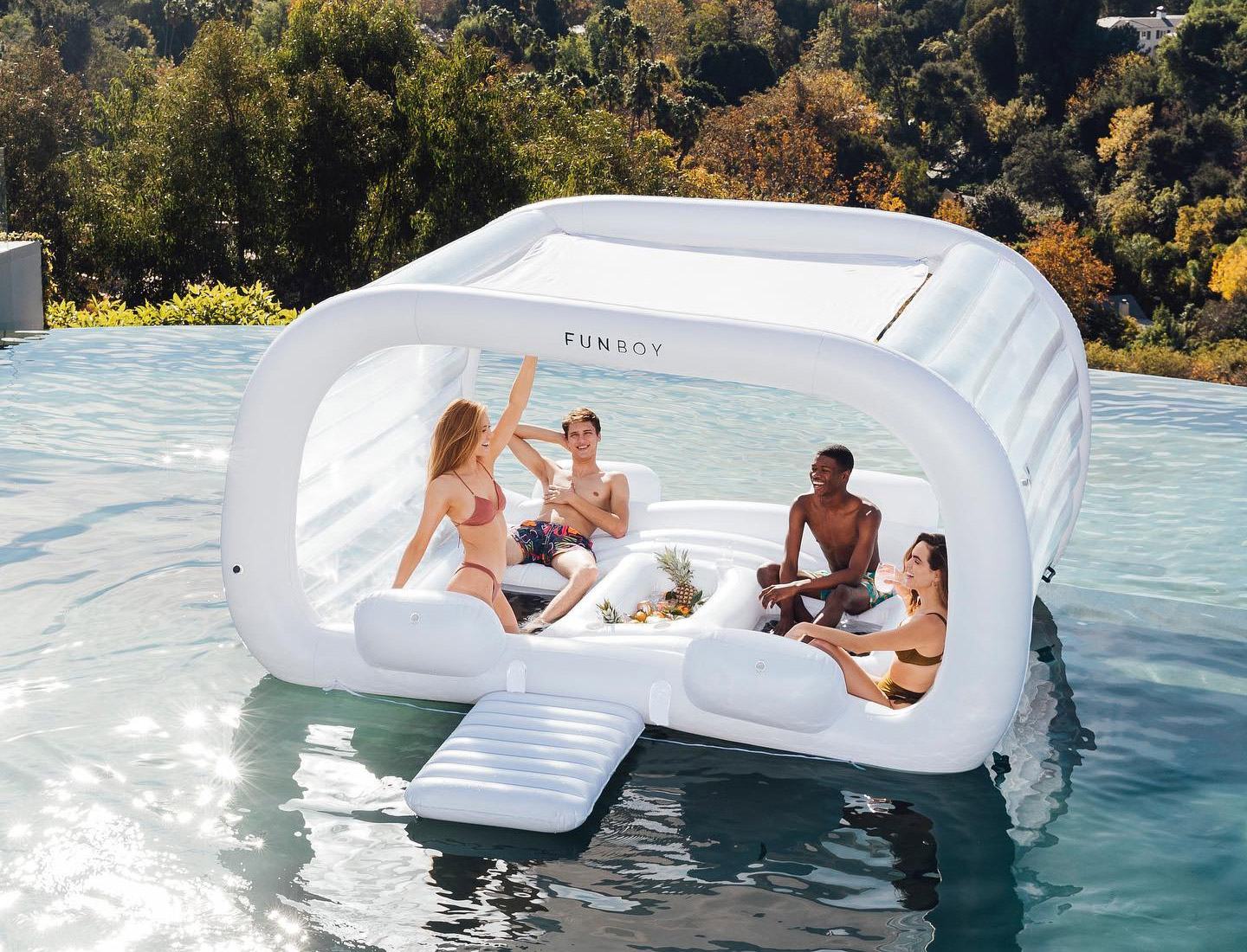 This Giant Cabana Float is The Ultimate Party Spot For a Lake Or Pool