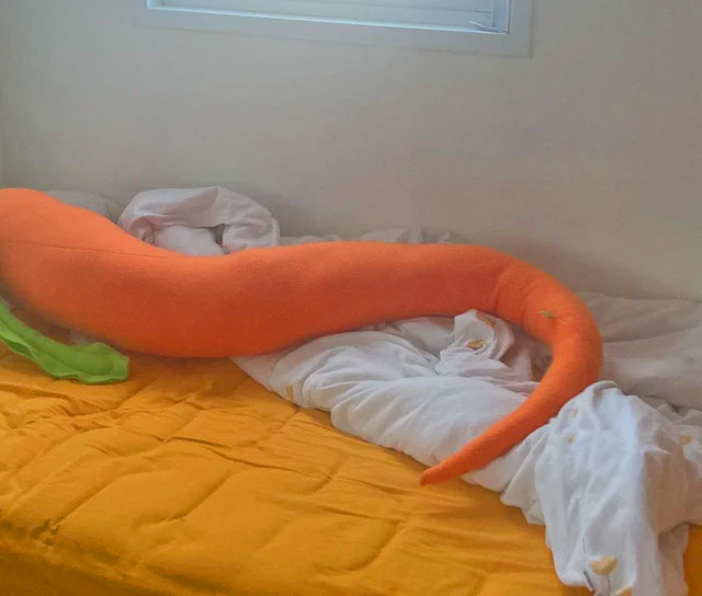 Giant Carrot Body Pillow